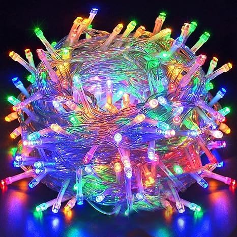 One94Store 36 Ft Multicolor LED Fairy String Light – 360° Decorative Copper Wire